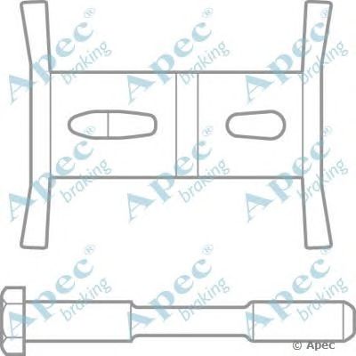 APEC BRAKING kit1069 -  Комплектующие, тормозные колодки